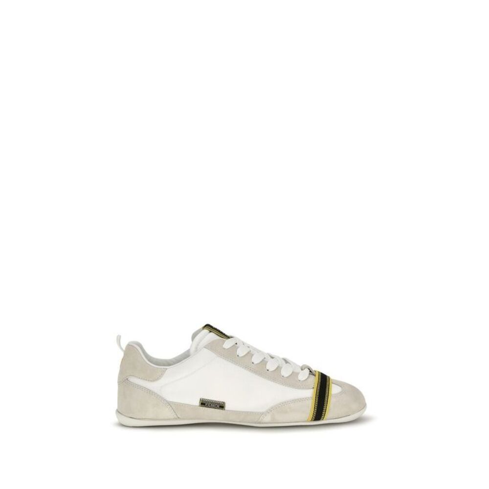 Fendi Gray Fabric Athletic Men's Sneakers